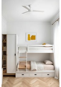 FARO 34295WT - Stropný ventilátor RUDDER S biela pr. 106 cm WT + diaľkové ovládanie