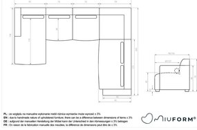 Svetlozelená rohová pohovka (pravý roh/do tvaru "U") Flex Felix – Miuform