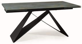 Jedálenský stôl Westin II 160 x 90 cm, tyrkysová