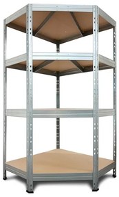 AR Shelving Rohový nástrčný regál Rivet, 180 x 90 x 90 x 45 cm  (100274797)