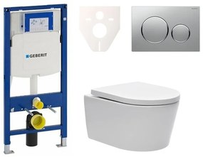 Cenovo zvýhodnený závesný WC set Geberit do ľahkých stien/predstenová + WC SAT Brevis SIKOGES3W42