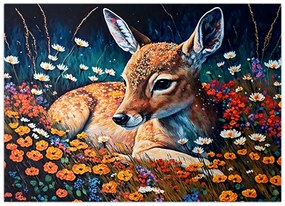 Obraz - Maľované srne (70x50 cm)