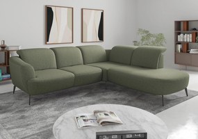 XXXLutz ROHOVÁ SEDAČKA, textil, olivovozelená Sit & More - Sedačky - 000144018576