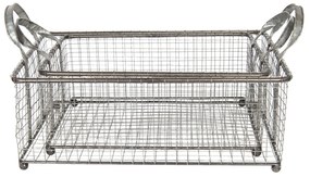 2 drôtené koše - 58 * 35 * 25 cm