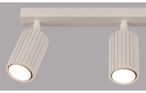 Krémovobiele bodové svietidlo 6,5x45 cm Gleam – Sollux