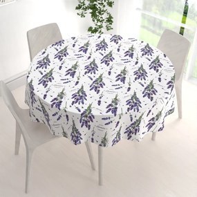 Biante Dekoračný okrúhly obrus PML-084 Lavender Ø 90 cm