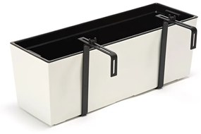 Balkónový truhlík BOUQUET 56 cm biely