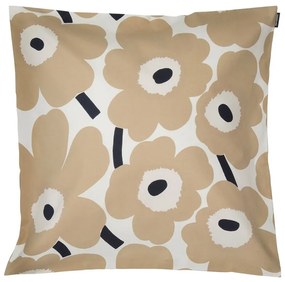 Obliečka na vankúš Pieni Unikko 50x50, béžovo-biely