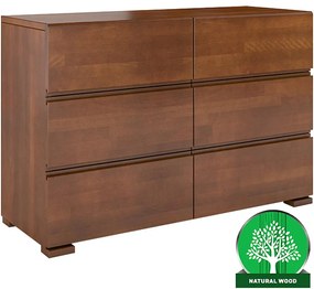 Komoda drevená buk 6s Skandica Vestre Orech