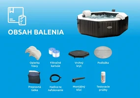 | Nafukovacia vírivka Pure Spa - Jet & Bubble Deluxe HWS 4 | 11400242