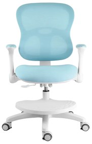 Detská rastúca stolička Neoseat JUNI 006 — látka, prateľný poťah, modrá