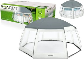 LEAN Bazénový rozkladací stan Bestway 600 x 600 x 295 cm 58612