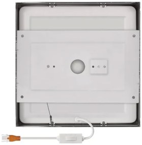 LED Stropné svietidlo LED/21W/230 3000/3500/4000K 22,5x22,5 cm chróm