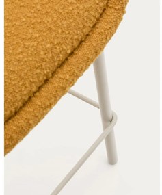 Barová stolička v horčicovej farbe (výška sedadla 65 cm) Aimin – Kave Home