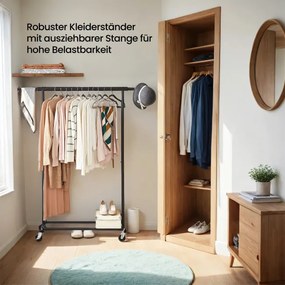 Vešiakový stojan na kolieskach HSRB3513BKV1