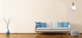 Toolight - závesné stropné svietidlo APP666, biela-zlatá, OSW-04663