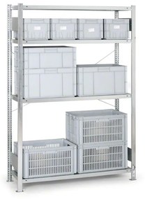 Kovový regál CLIP, 200 kg, 2500 x 1700 x 500 mm, základný regál
