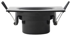 Sada 3 vstavaných bodových svetiel čiernych vrátane LED 3-stupňového stmievača - Miu