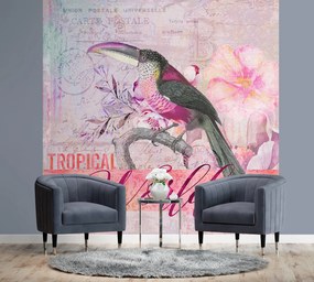 Gario Fototapeta Papagáj v ružových odtieňoch príroda - Andrea Haase Materiál: Vliesová, Rozmery: 100 x 100 cm