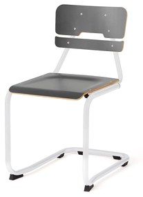 Školská stolička LEGERE II, V 450 mm, biela, antracit