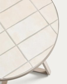 Okrúhly záhradný stolík s keramickou doskou ø 45 cm Tella – Kave Home
