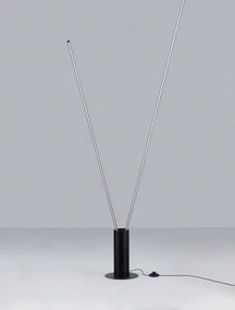 LED čierna stojaca lampa Kimolia