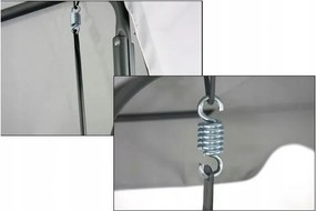 Pohodlná záhradná hojdačka šedej farby