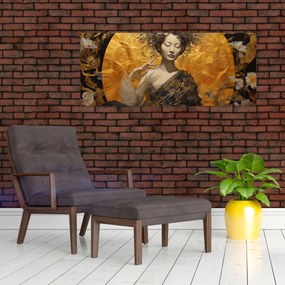 Obraz - Japonská dáma (120x50 cm)