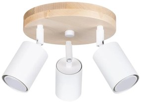 Sollux SL.1287 - Bodové svietidlo VERDO 3xGU10/10W/230V biela