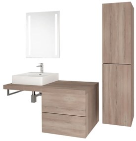 Mereo Mereo, Umývadlo na dosku aj zavesenie s prepadom, 420x425x130 mm, keramické - pre zaslanie balíkom, MER-UC424212P