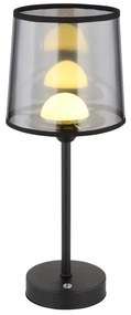 Globo 21008S - LED Stmiev. stolná lampa LUNKI LED/2,5W/3,7V 2700/4000/6500K čierna