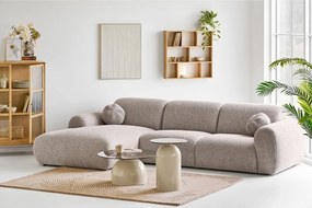 Sivobéžová rohová pohovka (ľavý roh/s leňoškou) Clyde – House Nordic