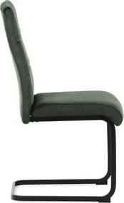 Jedálenská stolička zamatová, zelená DCL-D1275 GRN4