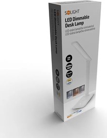 LED stolná lampička 10W, 490lm, zmena CCT, stmievanie, biela