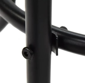 TRENDIE Záhradný stolík so sklom 80 cm okrúhly