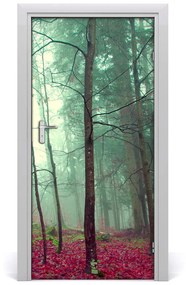 Fototapeta na dvere les jeseň 85x205 cm