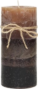 Sviečka Silvia 14cm dark brown