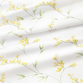 Goldea dekoračná obliečka na vankúš - kvety mimózy 45 x 45 cm