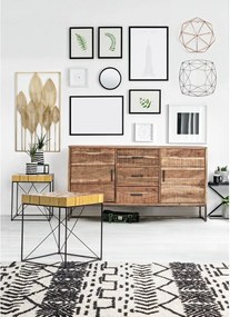 Kovová nástenná dekorácia 52,5x95 cm Adhira – Bizzotto