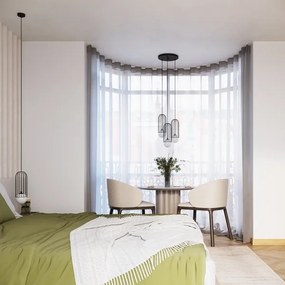 Sollux SL.1336 - Luster na lanku BRINA 3xG9/8W/230V čierna