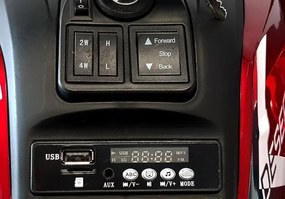 LEAN CARS Nabíjateľná štvorkolka XMX607 Červená farba