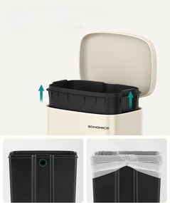 Odpadkový kôš Doro 30 L béžový