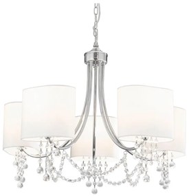 Searchlight 1055-5CC - Krištáľový luster na reťazi NINA 5xE14/60W/230V