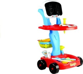 LEAN Toys Detský lekársky vozík s príslušenstvom 22 prvkov