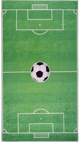 Zelený prateľný detský hrací koberec 80x120 cm Soccer Time – Vitaus