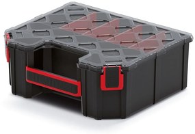 Kufríkový organizér 28,4 × 24,3 × 10,5 cm II, prepážky, čierna
