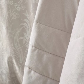 Krémový zamatový prešívaný pléd 220x230 cm Bridgerton Regal Velvet – Catherine Lansfield