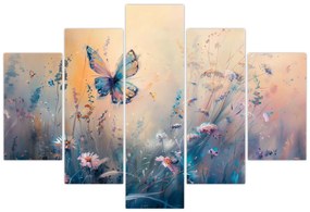 Obraz - Lúka s motýľom II. (150x105 cm)