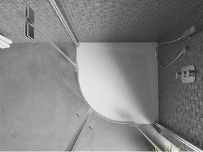 Mexen Bert polkruhový sprchový kút SMC 90 x 90 cm, biely - 4KR109090