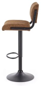 Barová stolička 109x46 cm čierna/hnedá